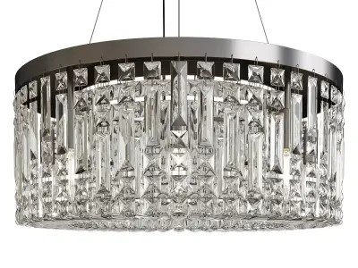 Zahara 8 chrome pendant Low-poly 3D model