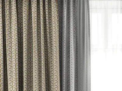 Curtain Set 18 3D model