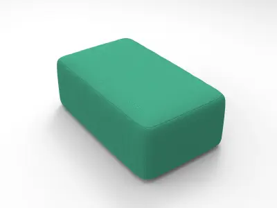 Ottoman Sofa Low-poly 3D model purchase