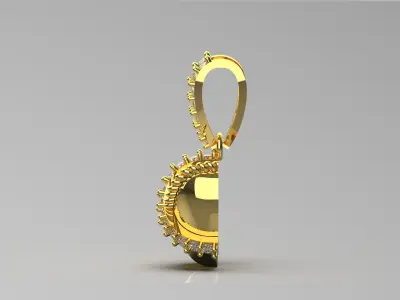 heart jewellery pendant jp0205 3D print model