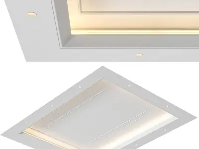 Classic ceiling RJ Easy Design 06 3D model