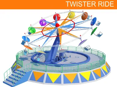 Twister Ride 3D model
