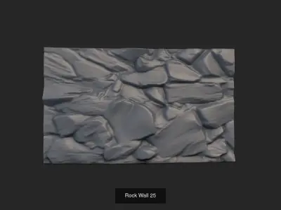 Collection 1- Stone Walls - 4 Models 3D Model Pack