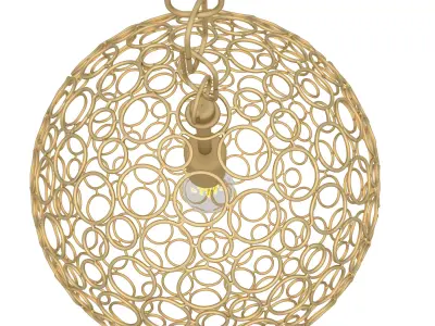 Shades of light Circle Sphere Pendant Small 3D model