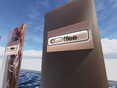 Coffee LILY logo 3D model