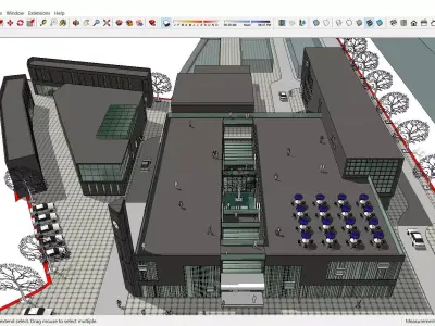 Sketchup Shopping Center F8 3D model