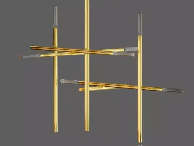 Modern Kryss Chandelier 3D model