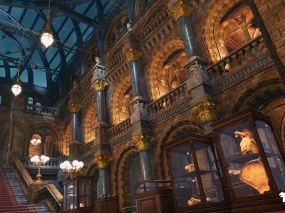 Historical Museum Low-poly 3D model