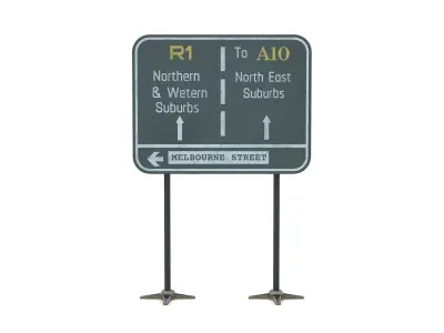 Street Sign 14 3D model