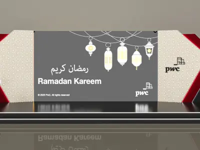 3 stage 4x14 and Islamic gate and mockup 3D model