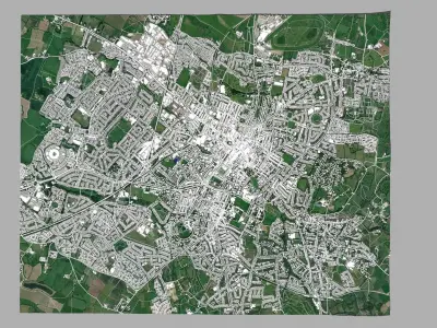 Cityscape Cheltenham Great Britain 3D model
