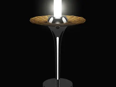 Wicker Table Lamp 3D model