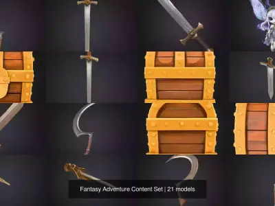 Fantasy Adventure Content Set 3D Model Pack
