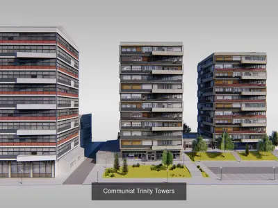 Belgrade Communist Architecture 3D Model Pack