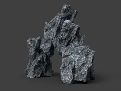 Rock 7-2 Low-poly 3D model purchase