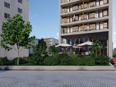 Lumion 11 Exterior Scene Modern Houses Free 3D model