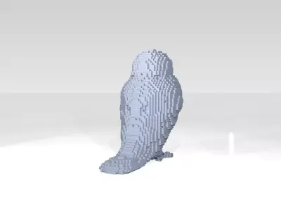 Owl Voxel 3D model