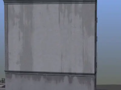 Old Row House Low-poly 3D model