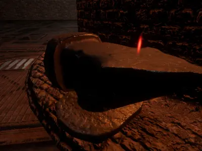 Forge and Anvil Combo HD 4k PBR Ready Textures LOW POLY Low-poly 3D model