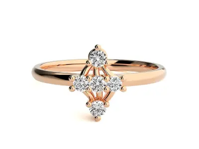 Women ring 3D print model 156