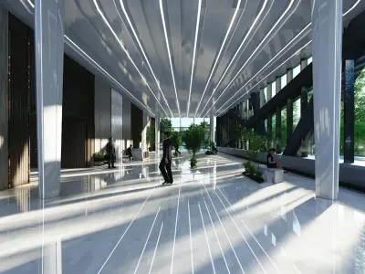 Atlantis Lobby Interior Design 3D model