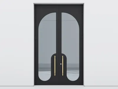 Aluminium door 354 3D model