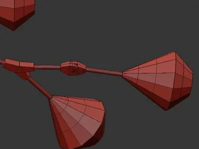 Modern branching bubbles 3D model