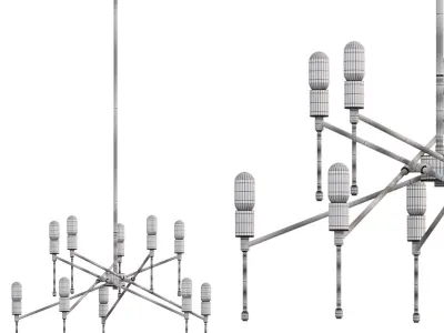 dyer chandelier by arhaus 3D model