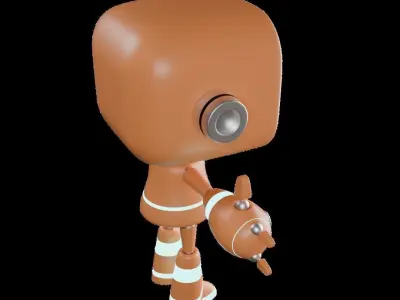 3D Character Robot 3D model