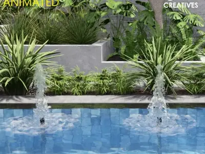 DAISY vert jetters lumion fountains Low-poly 3D model