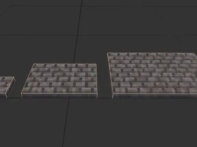 Voxel - Paved Path Free low-poly 3D model