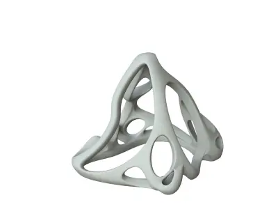 SciFi Cube Object No 63661 Low Poly Shape Low-poly 3D model