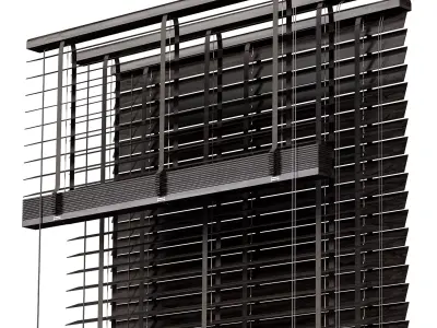 Wooden Blinds Set 36 3D model