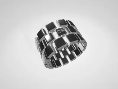Calvin Klein Womens GEOMETRIC Collection Ring Low-poly 3D model