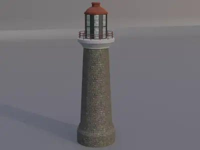 Game Ready Lighthouse Free low-poly 3D model