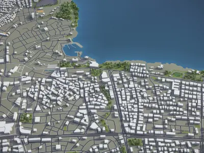 Antalya - City 3D Model Low-poly 3D model