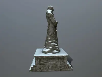 statue Low-poly 3D model
