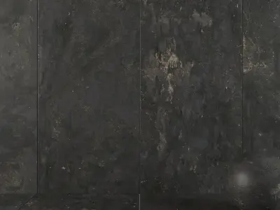 Stone Wall Tiles Troia Black 120x270 Texture