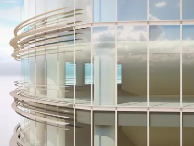 Kanyon - Eczacibasi Holding Headquarters Low-poly 3D model