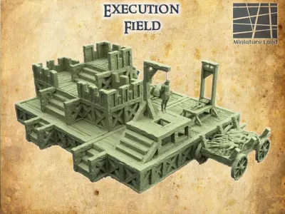 Execution Grounds  Tabletop Terrain 28 mm 3D print model
