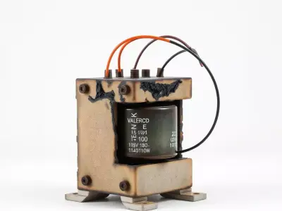 Industrial Transformer with Wiring Model Pack Low-poly 3D model