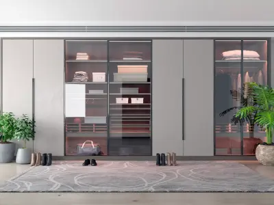 decoration wardrobe Modern Cabinets monomer 3D model