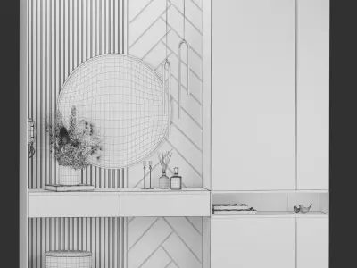 hallway set 06 3D model