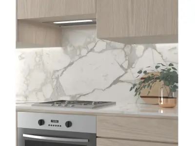 Kitchen A  - Simple Apartment Low-poly 3D model