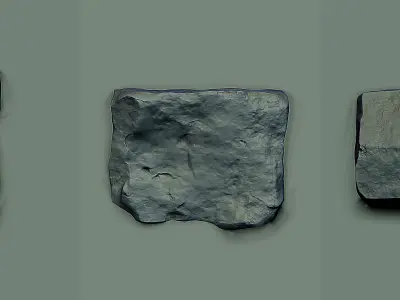 Stone VDM Brushes Vol 2 Low-poly 3D model