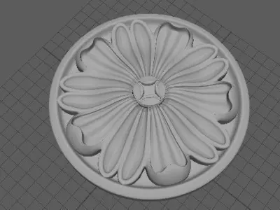 rosette flower 3D model 13
