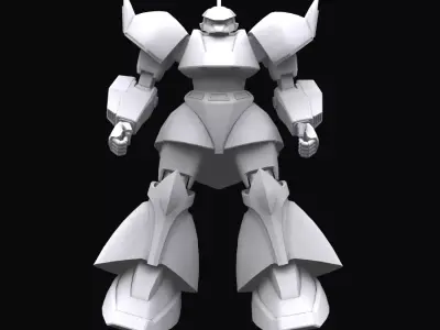 Gundam mobile suit MS 14A model 3D model