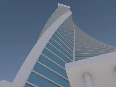 Skyscraper tallest building in world 3D model