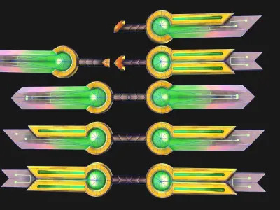 Stylized Sci-Fi Collection Low-poly 3D model