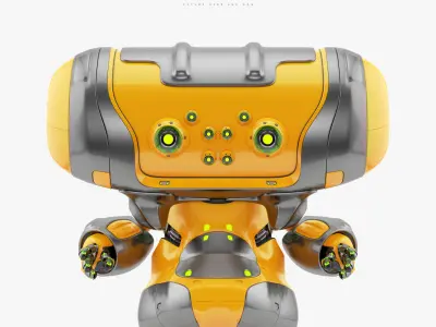 Aero beetle bot 3D model